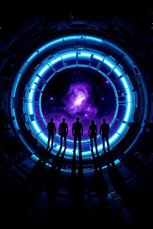 雅典娜回环 科幻电影海报背景